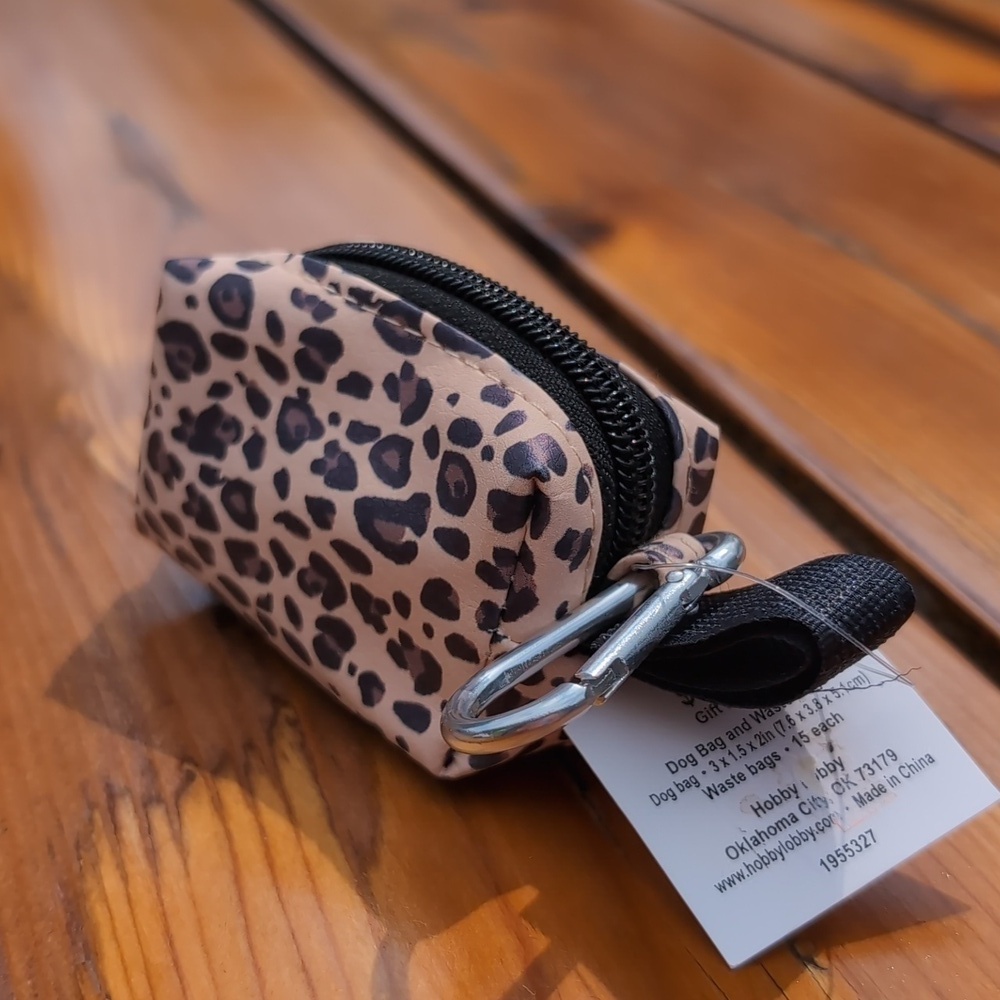 Cheetah Dog Waste Pouch Poop Bag